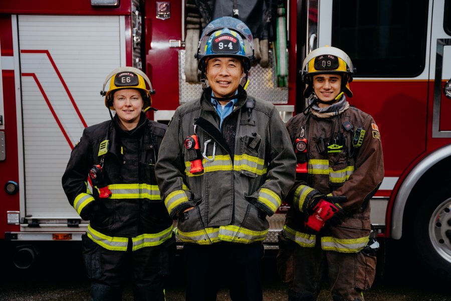 Learn what it takes to be a firefighter with the Surrey Fire Service.